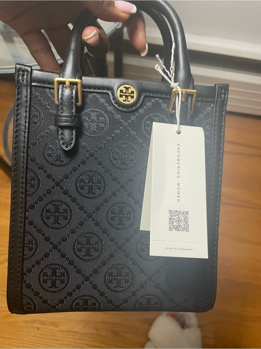 Mini T Monogram Canvas Tote Bag